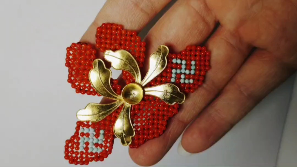 花丝镶嵌点翠辑珠