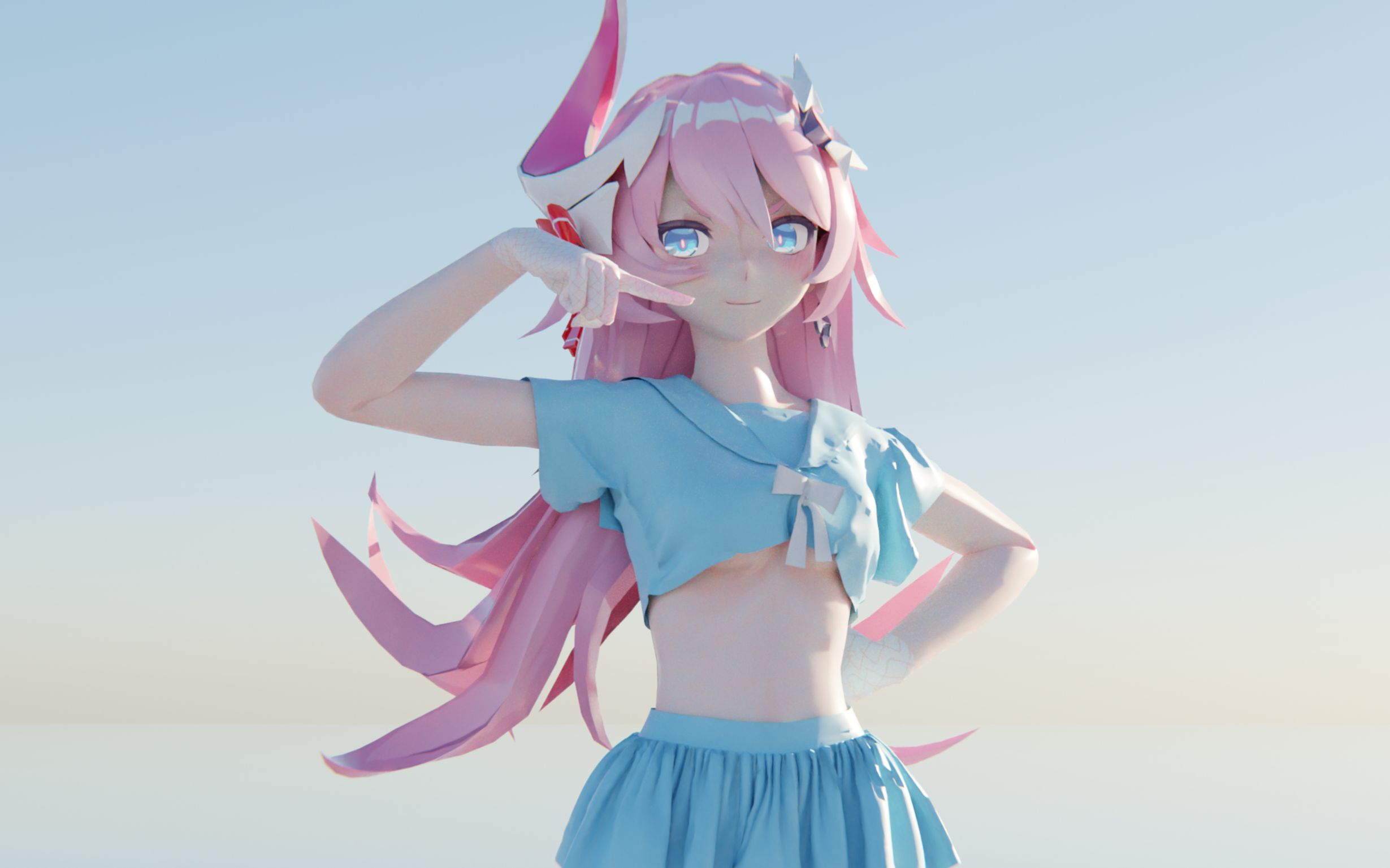 罗莎莉娅今天的穿着有点怪呢崩坏3mmd