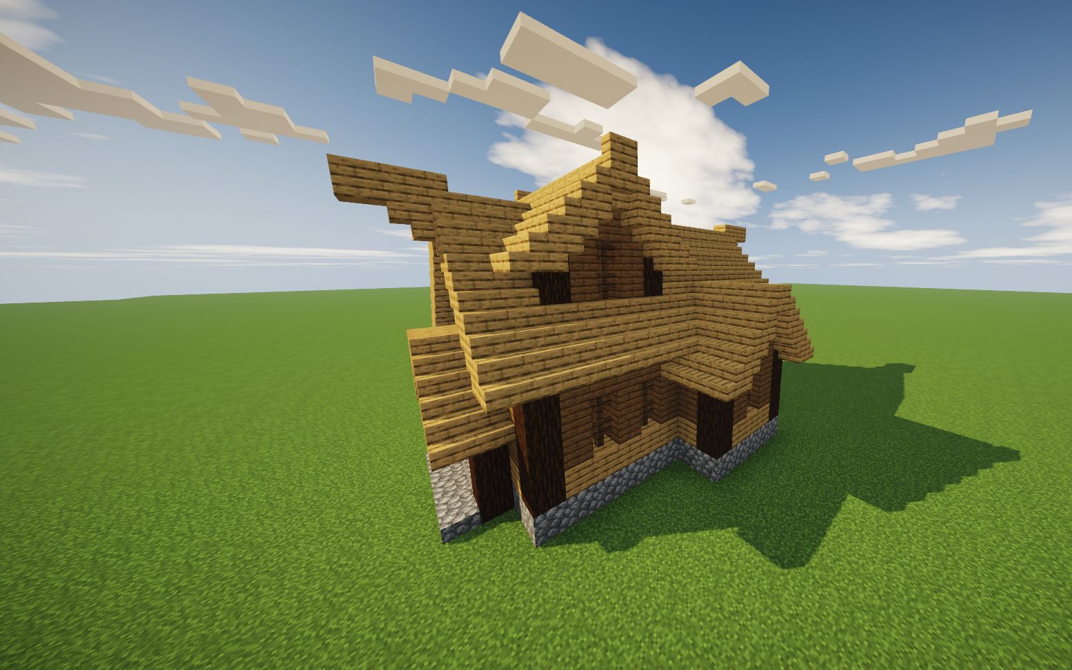 【尼特mc建筑】生存超实用小木屋建筑教程