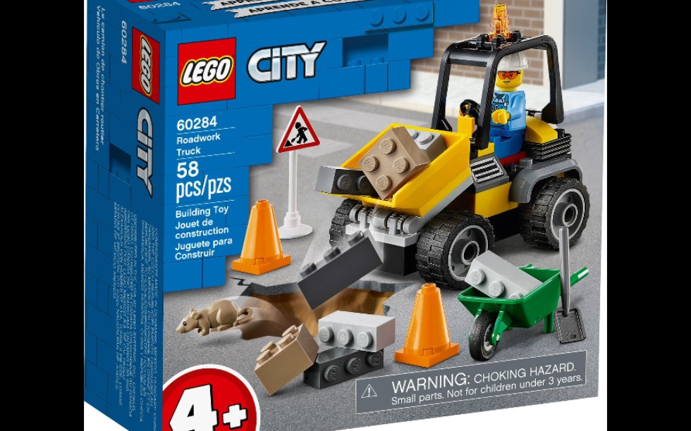 乐高 城市 60284 建筑工地卡车 速组评测_哔哩哔哩_bilibili
