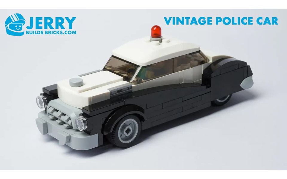 [转载]jerry builds bricks大佬的乐高复古警车说明 (moc #112)