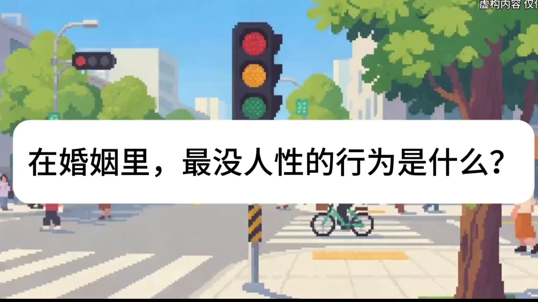 在婚姻里，最没人性的行为是什么？