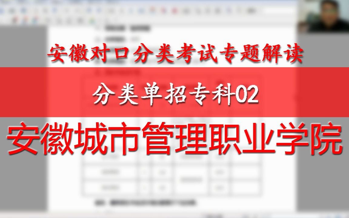 安徽分类单招专科02:安徽城市管理职业学院,财会汽车学前管理建筑计算机哔哩哔哩bilibili