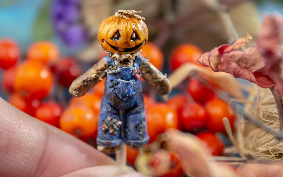 【rina vellichor】稻草人微缩粘土制作教程making the scarecrow