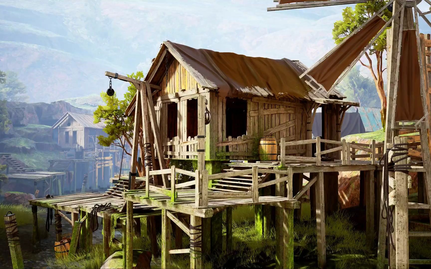 【ue4/5】模塊化沼澤小屋 modular swamp shack pack