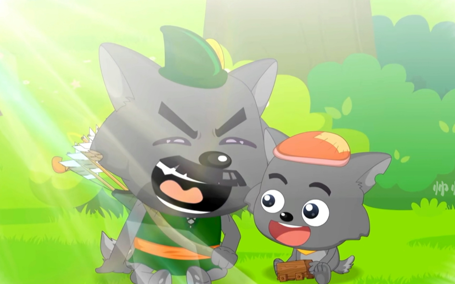 首领竟然是黑太狼,灰太狼终于又有爸爸了