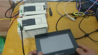 威纶通触摸屏串口与三菱FXBD板接线，建立485通讯