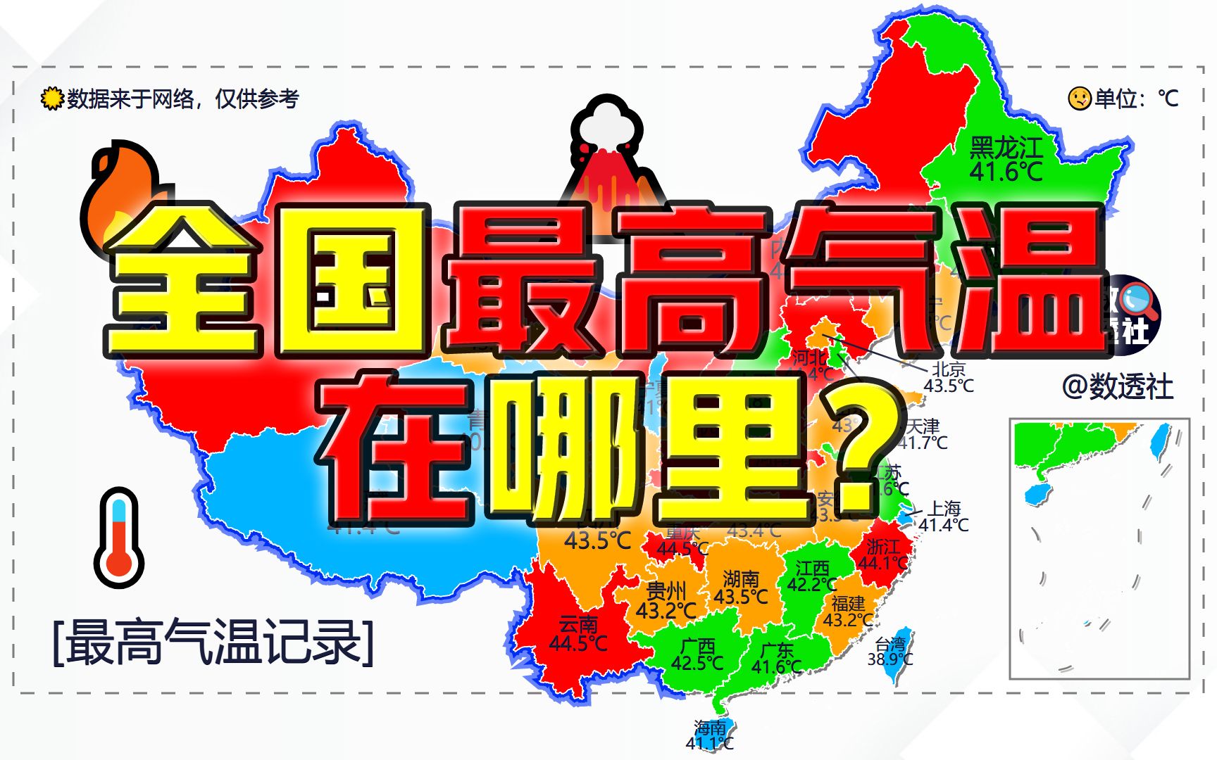 各地最高气温是多少?网友:环山西高温带,实锤!哔哩哔哩bilibili