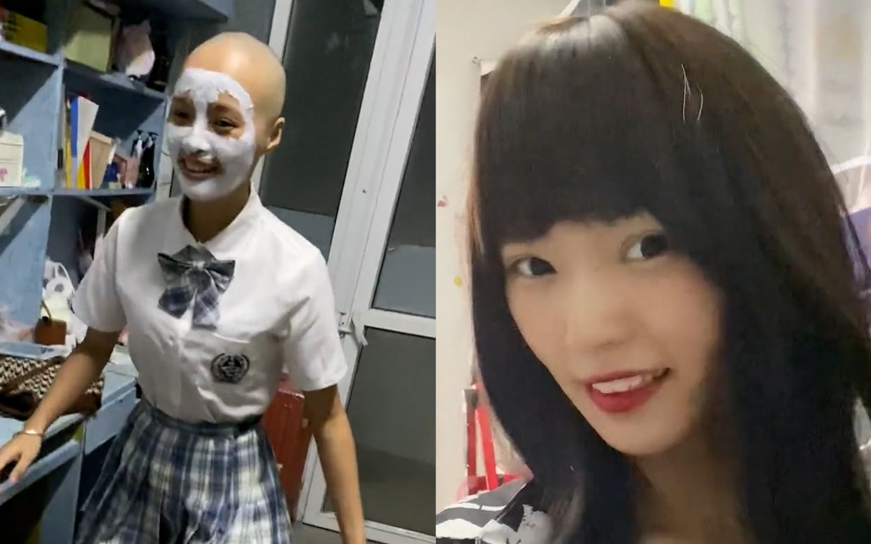 [图]女学生频繁掉发索性剃成光头，想改善一下发质，网友：剃光头也挡不住你的美