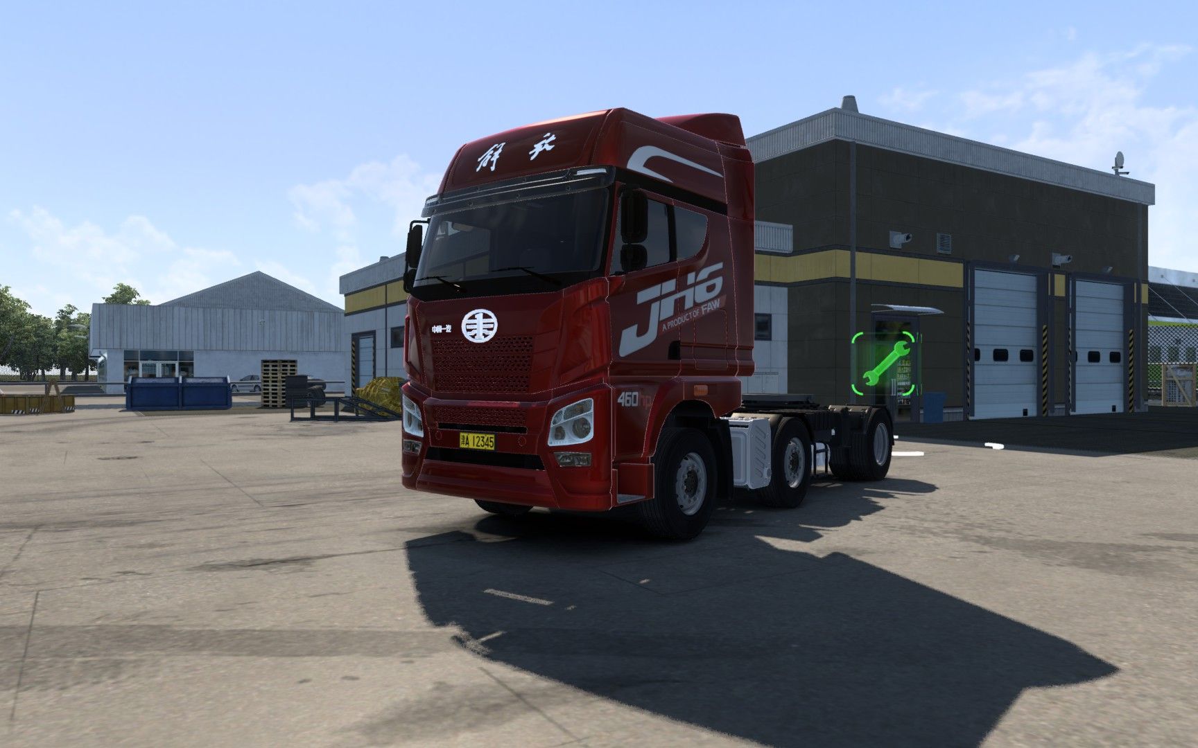 欧卡2mod:青岛解放jh6 460 免费版kumiko升级1.40~1.41