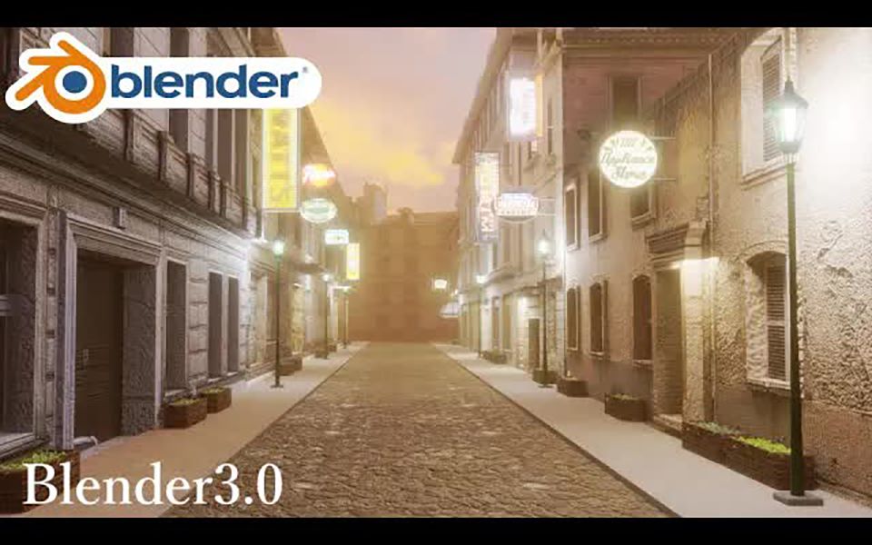 iBlender中文版插件 【Blender教程】如何制作背景模型(blender3.0)(语速慢) 教程Blender插件哔哩哔哩bilibili