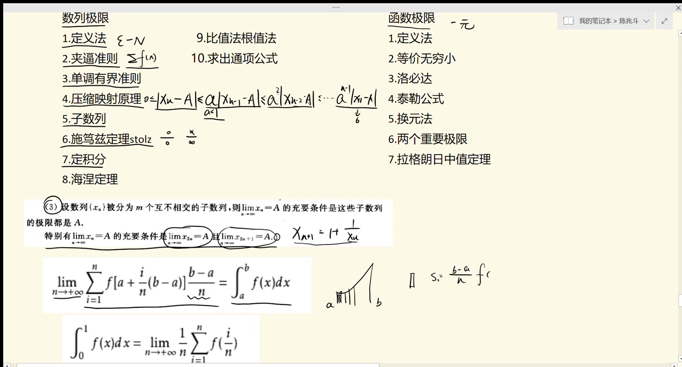 归纳一下求极限的几种方法哔哩哔哩bilibili