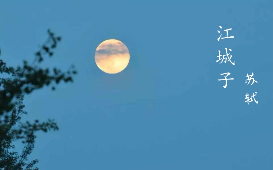 [图]《江城子·乙卯正月二十日夜记梦》苏轼——十年生死两茫茫，不思量，自难忘