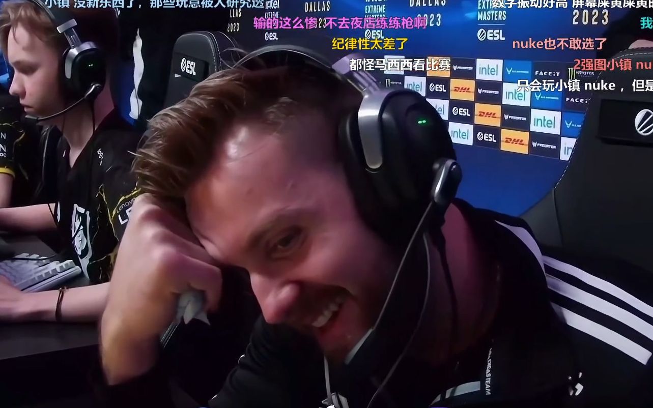 g2被heroic打成14:1后的表情 niko自己都不可思议地笑了