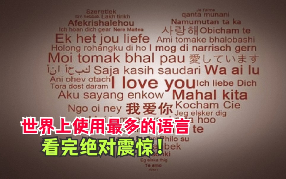 世界上使用最多的语言是什么?盘点全球使用最多的十种语言哔哩哔哩bilibili