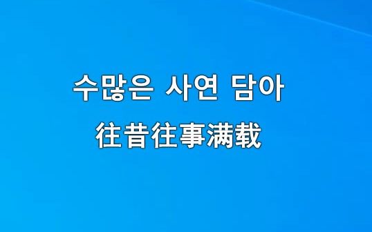 [图]张绿水 1995 KBS 月火剧 主题曲 卡拉OK 字幕