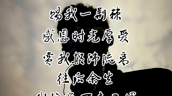承蒙岁月不弃赐我一荆棘感恩时光厚爱赏我颠沛流离往后余生我终将百毒