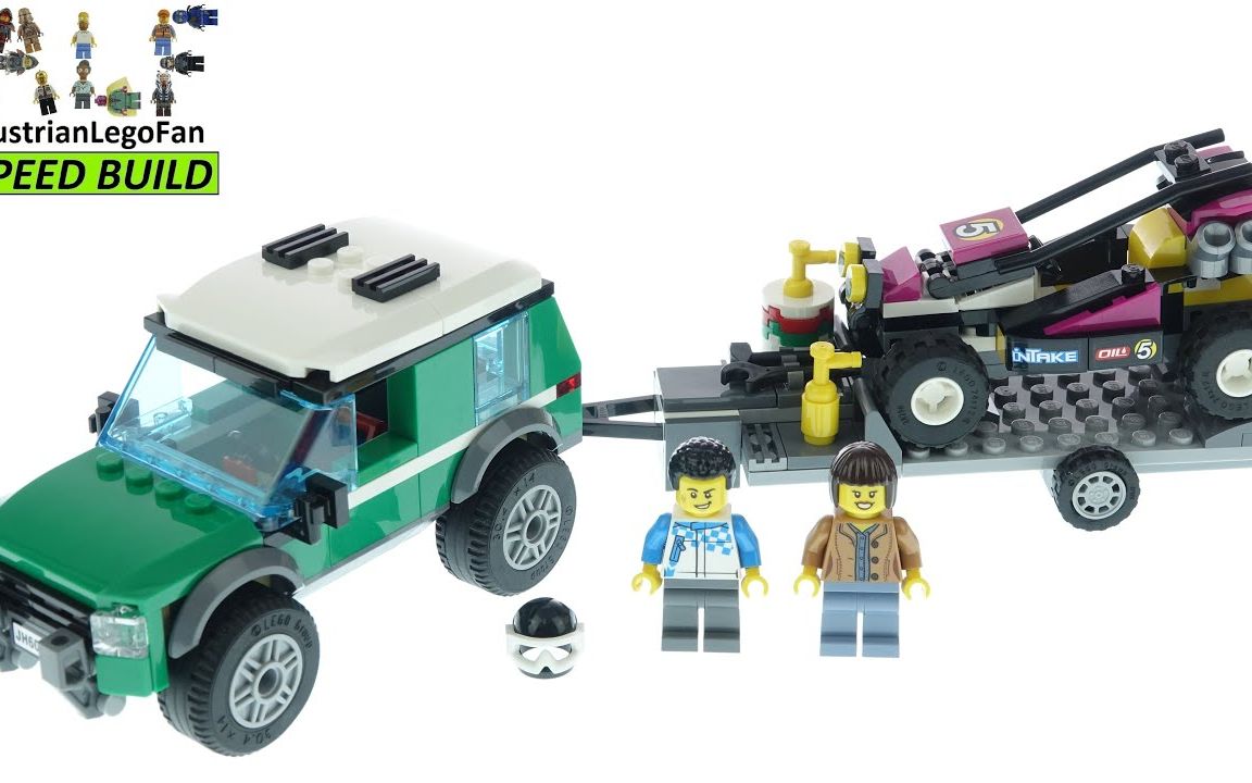 乐高lego 60288 城市系列 越野赛车运输车 2021年版速拼评测_哔哩哔哩