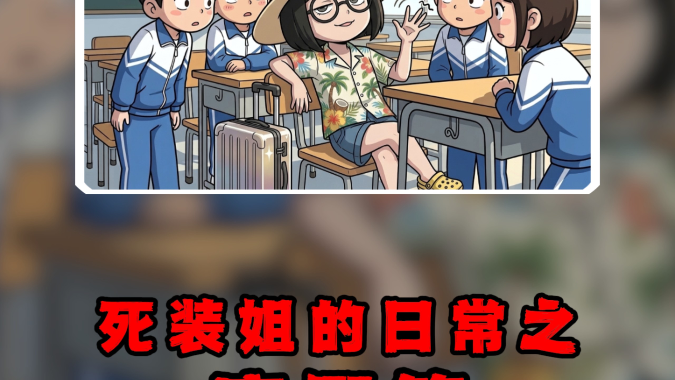 今日体验:死装姐的日常之度假篇...#死装姐 #高中 #人生副本
