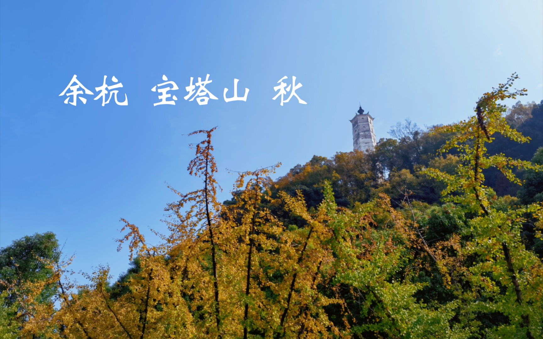 秋意浓 杭州余杭 宝塔山