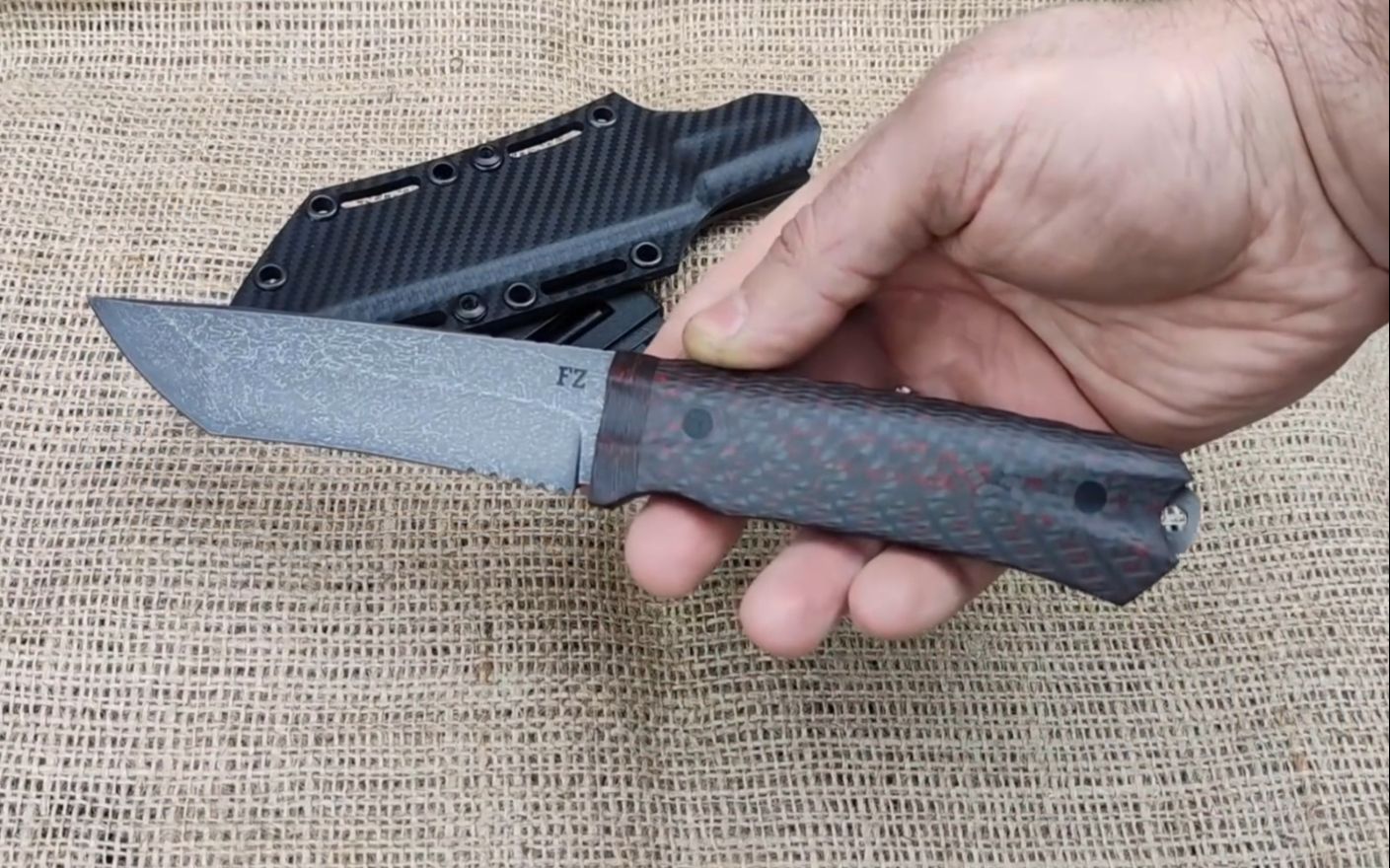 废旧锉刀融化锻打制作一把精美的水果刀