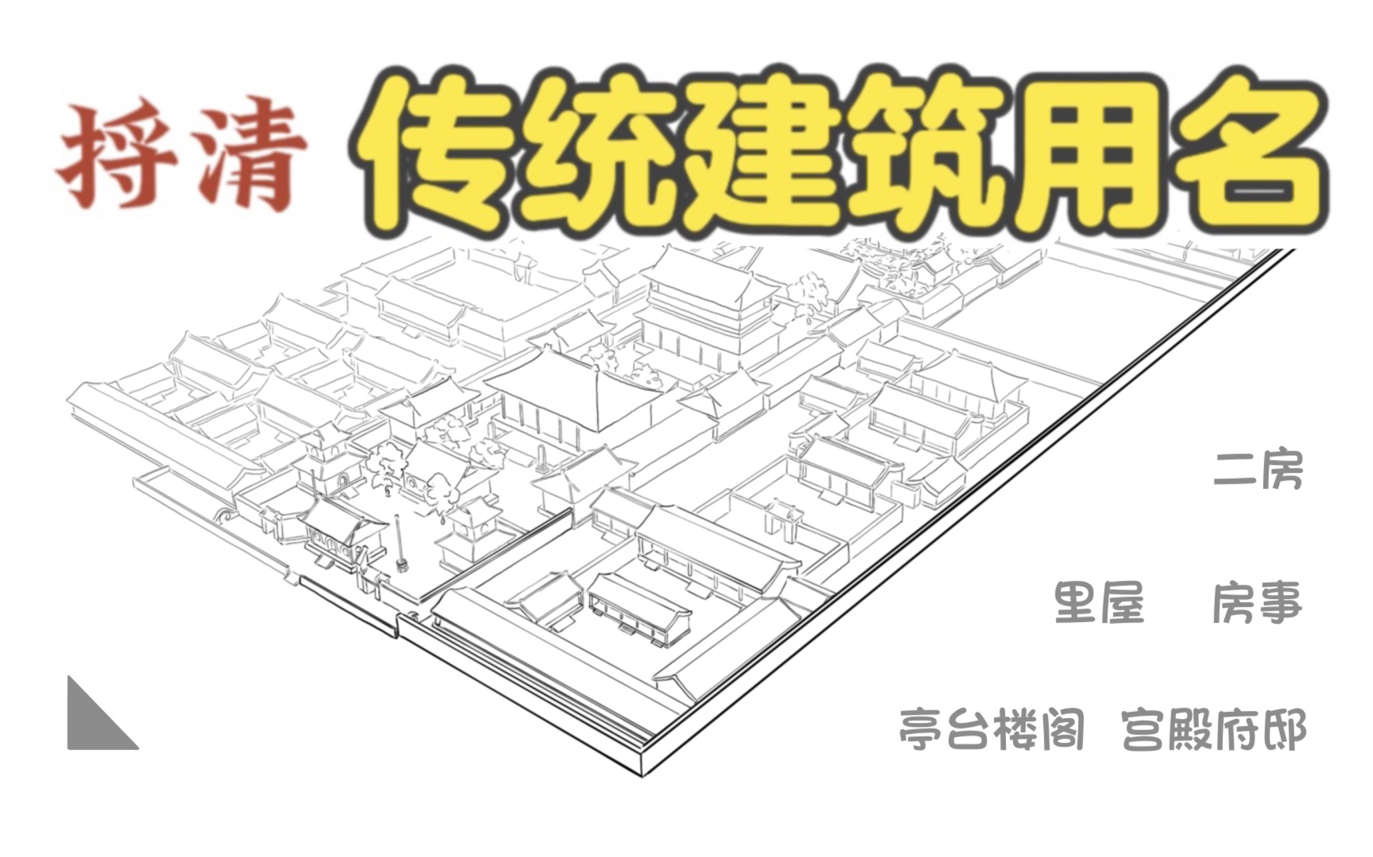 捋清传统建筑用名,房、屋、庭、院、厅、堂的区别,如今多已混淆哔哩哔哩bilibili