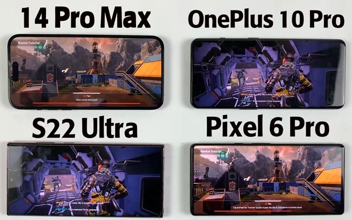 14 Pro Max vs OnePlus 10 Pro vs S22 Ultra vs Pixel 6 Pro Apex Legends Test  Ape哔哩哔哩bilibili