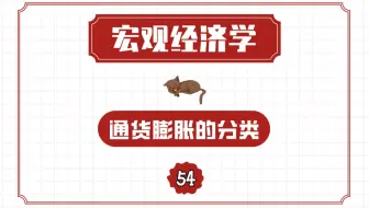 【宏观经济学】通货膨胀的分类