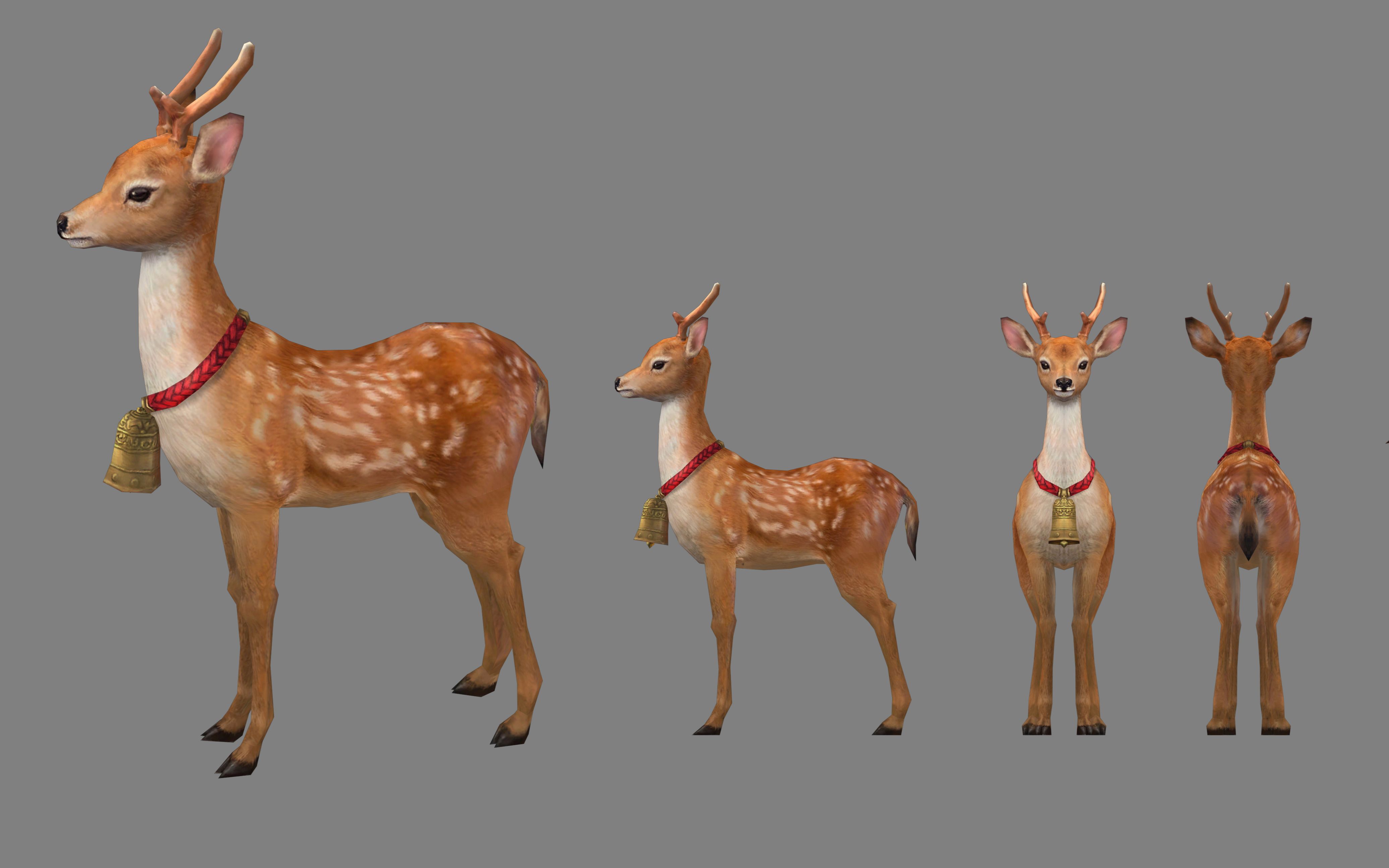 3dmax建模小鹿动物模型制作传统手绘建模零基础教程