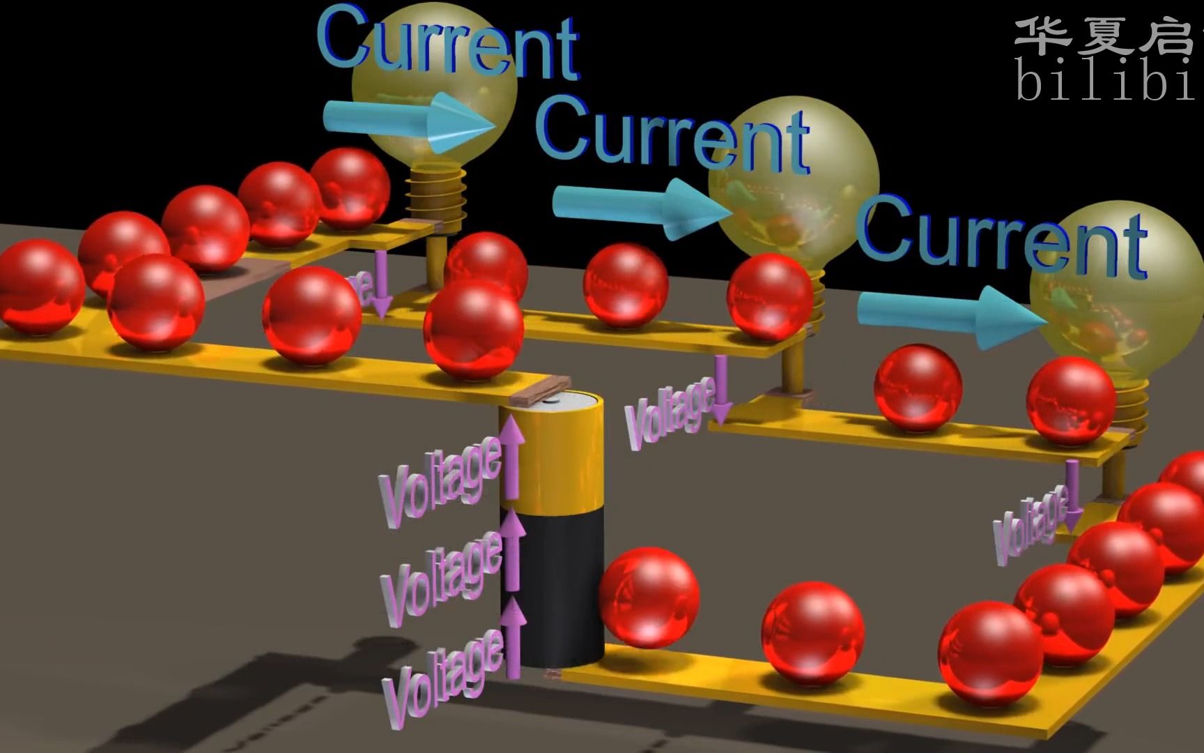 [图]【汉语】【3D动画演示】电路基础1-4.电路的电压和电流定律基础