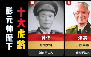 下载视频: 彭德怀元帅麾下10大虎将，一位大将，五位上将！