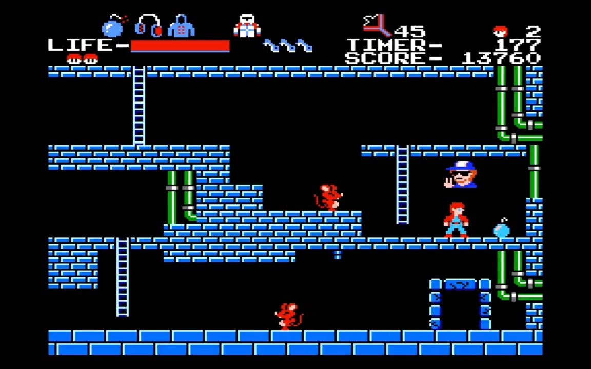 fc/nes 七宝奇谋一代 显示所有隐藏角色并获得5000分的视频