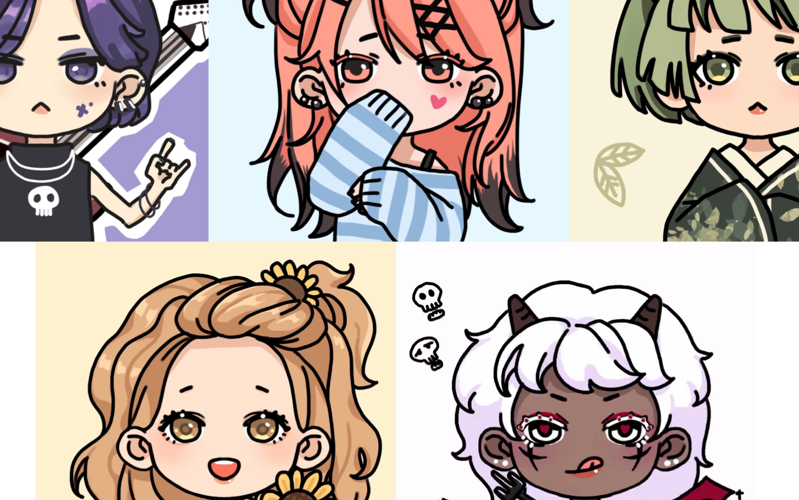 【procreate】画点对称q版大头