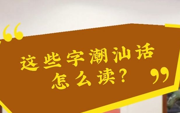 这些“火”潮汕话怎么读?#潮汕话 #潮字正解哔哩哔哩bilibili