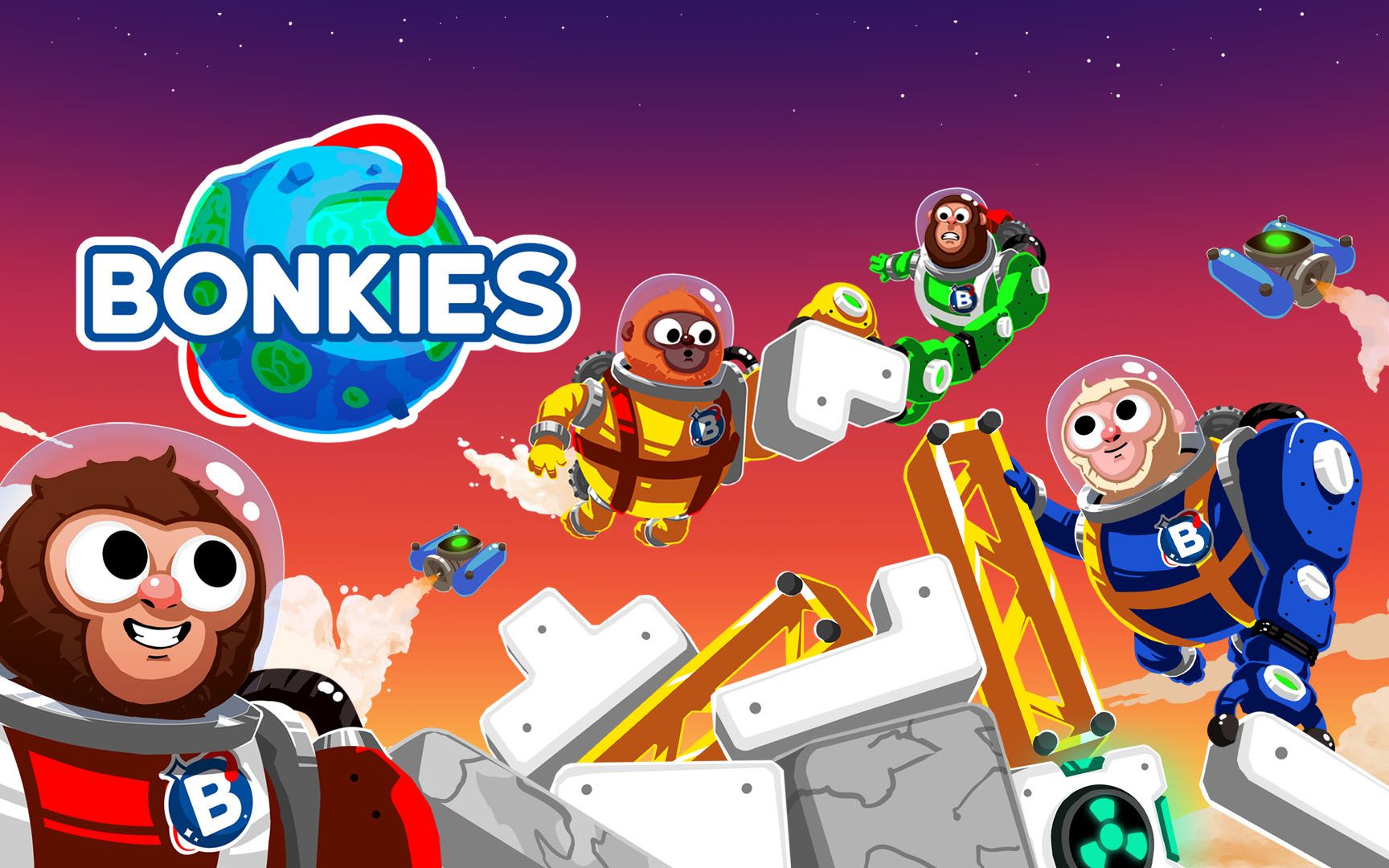 ns新游太空猴子中文试玩超好玩的多人合作撕逼神作来啦