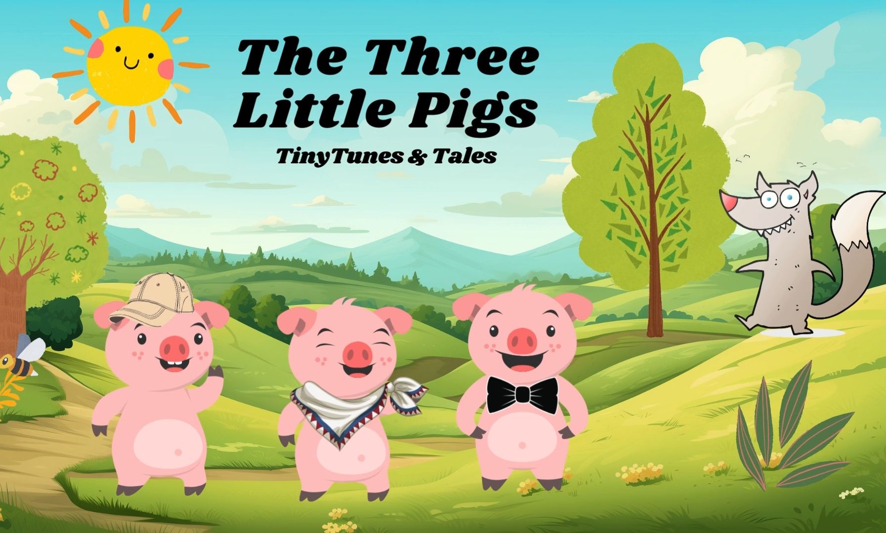 三只小猪 The Three Little Pigs | 原创动画 | 英文启蒙 | 儿童故事哔哩哔哩bilibili