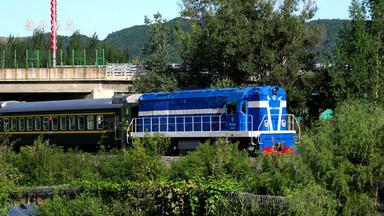 DF5 1516 中朝国际列车中方8273次（满浦-集安）接近梅集线248公里道口