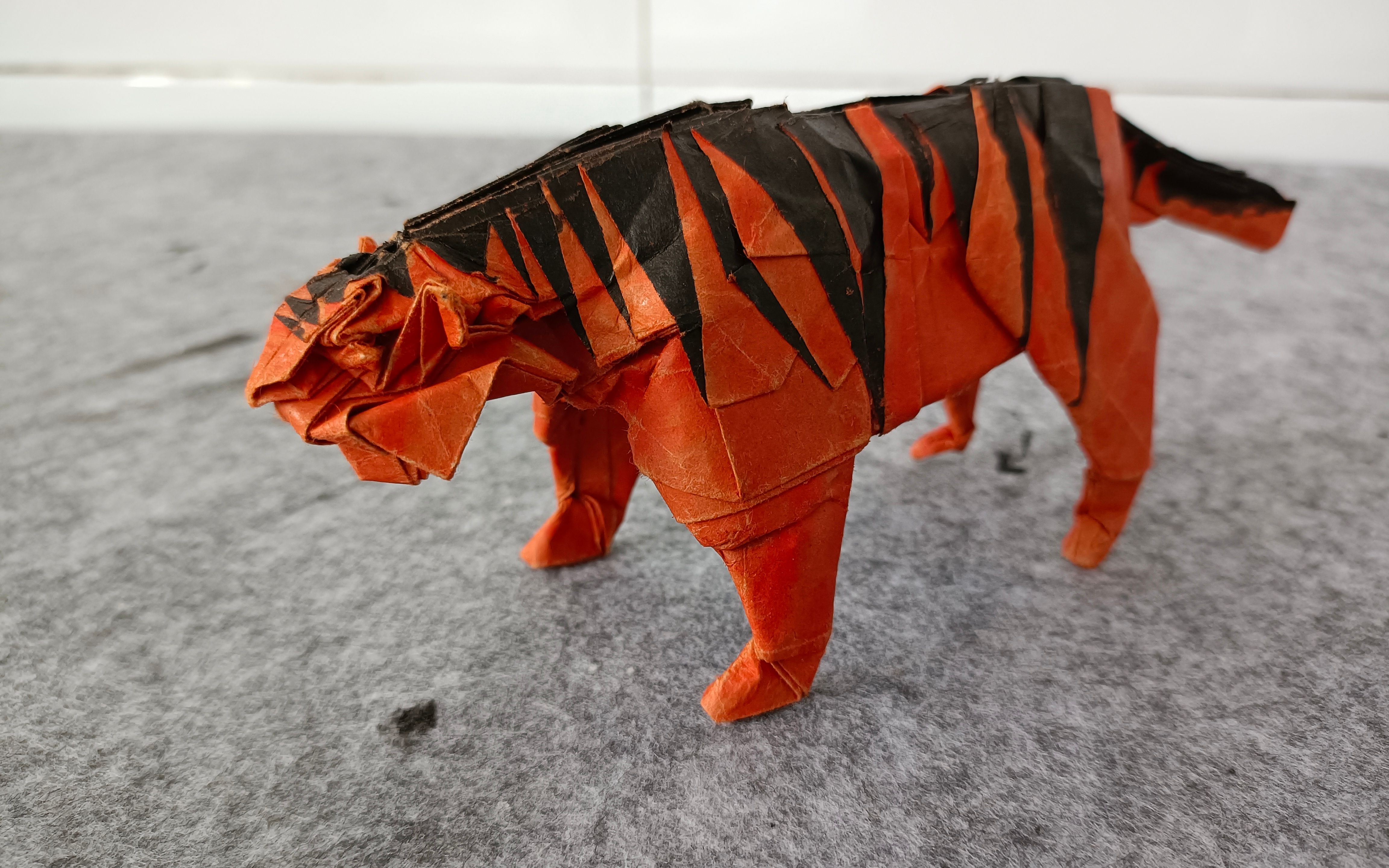 11折纸神谷老虎整形头部