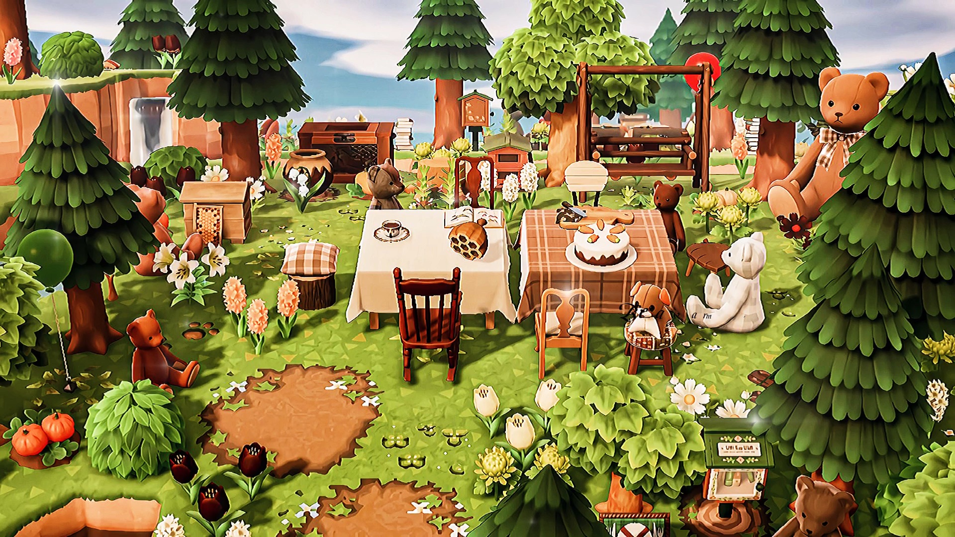 泰迪熊的森林茶话会#动物森友会