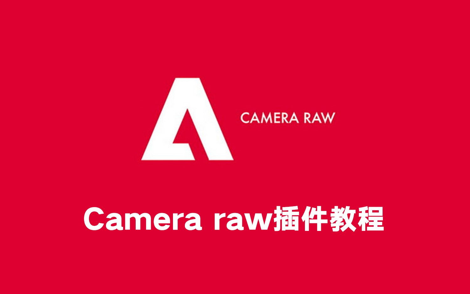 【转载】【Camera raw插件教程】哔哩哔哩bilibili