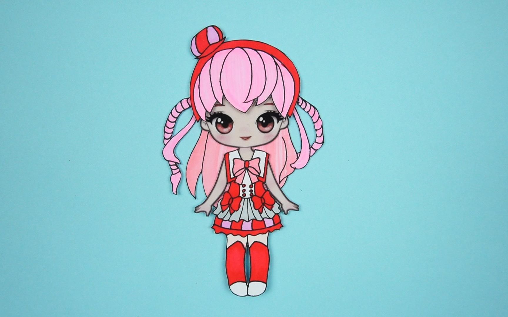 巴啦啦小魔仙纸娃娃手工施巧灵魔仙服装扮