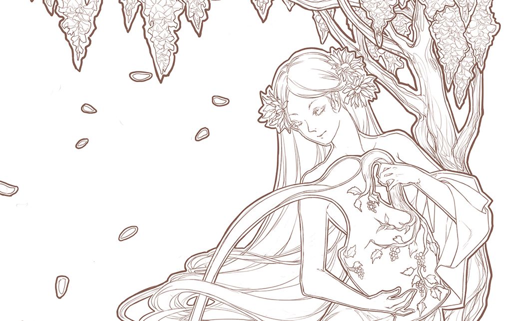 【木梓绘画视屏】时序三女神:狄刻_哔哩哔哩 (゜-゜)つロ 干杯~-bili