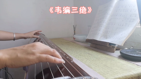 古琴 韦编三绝 第二天 跪指太费手指 只能隔天磨一次慢慢长茧 哔哩哔哩 Bilibili