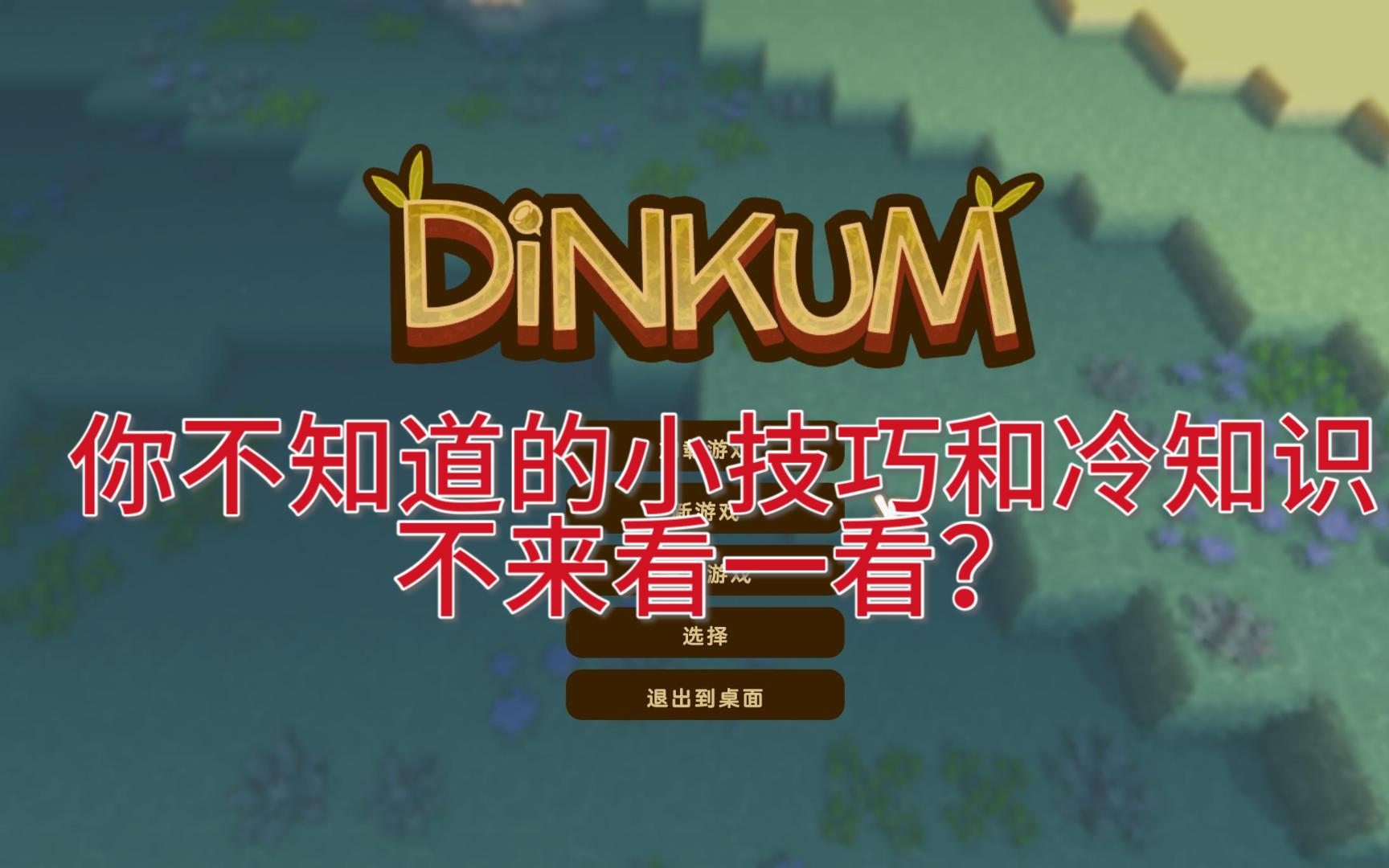 《Dinkum》你不知道的小技巧与冷知识!哔哩哔哩bilibili