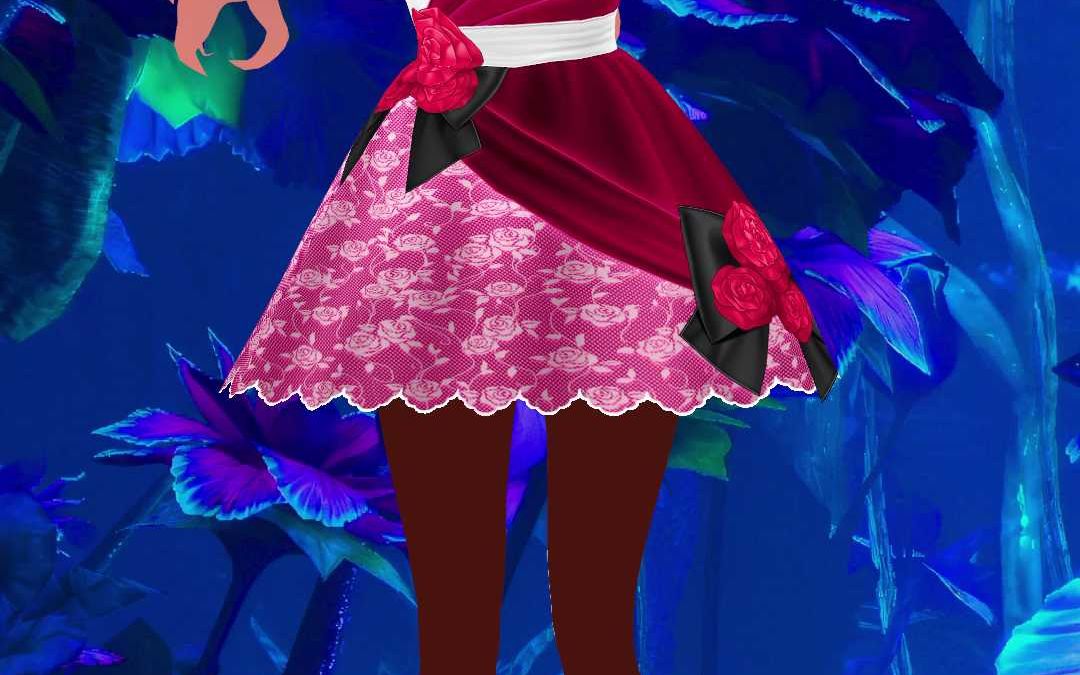 红色华丽舞姿:美女动漫的魔幻舞蹈