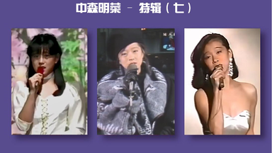 中森明菜 A.K.I.N.A 1983年 ミルキーウェイ 春の風を感じて 中森明菜・ファーストコンサート『MILKY WAY '83～春の風を感じ