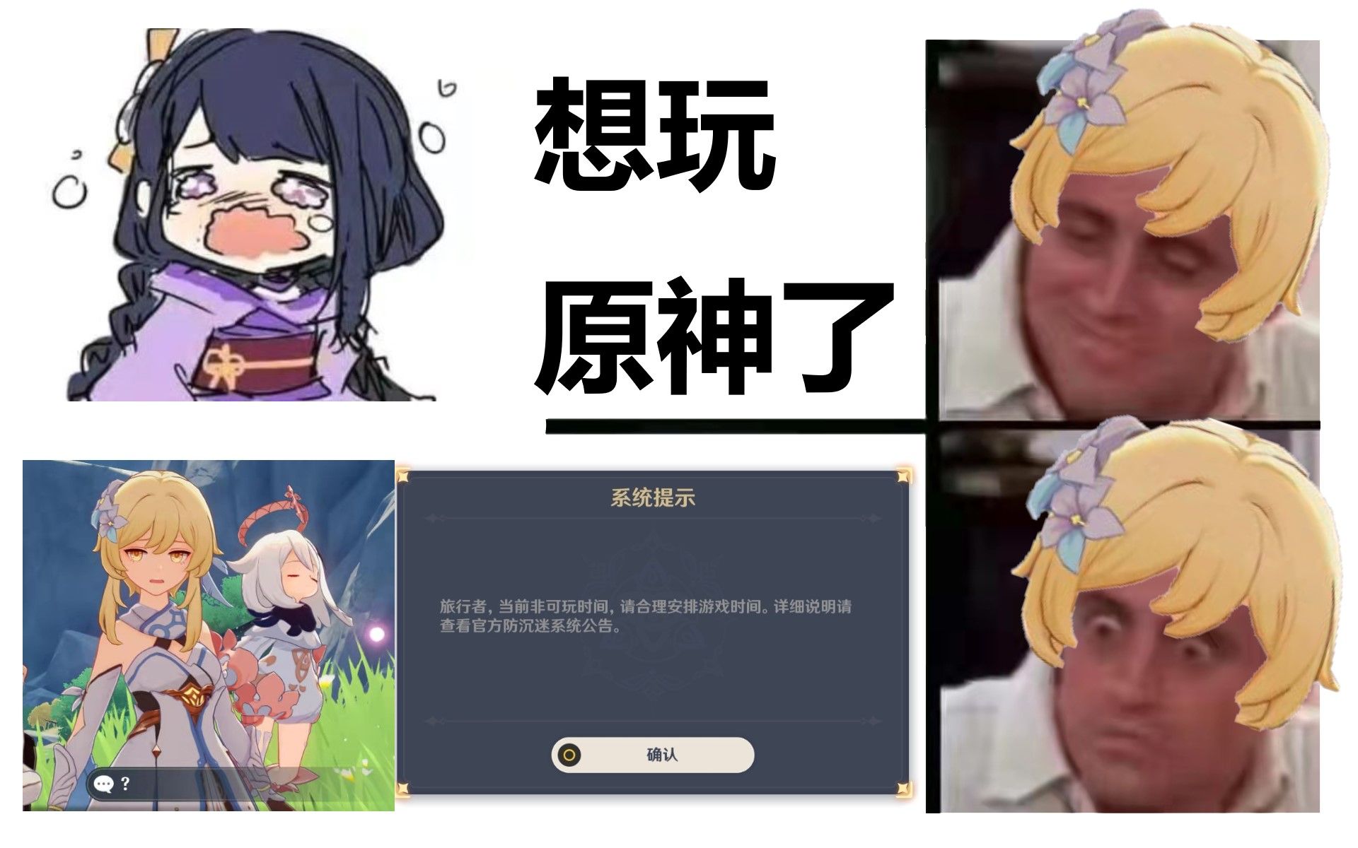 【原神×防沉迷】伤不起!