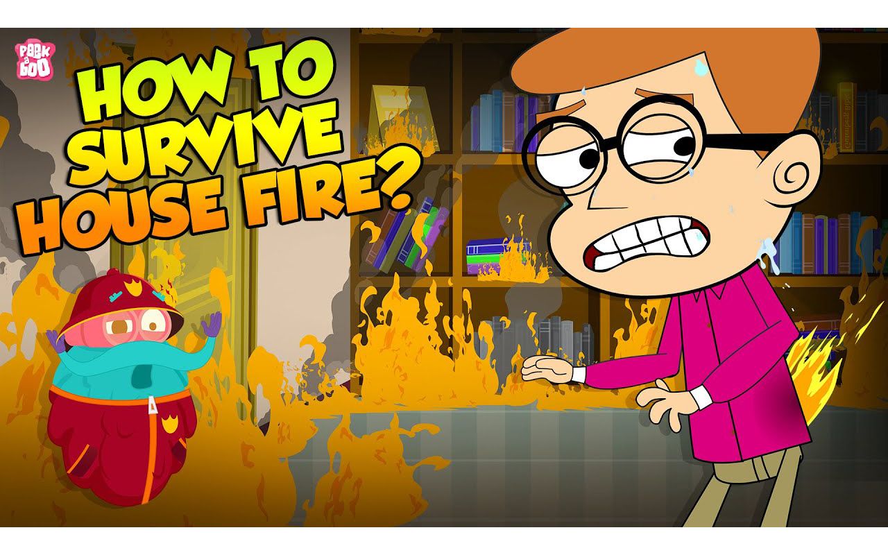 How To Survive A House Fire ? | Fire Safety Education for Kids哔哩哔哩bilibili