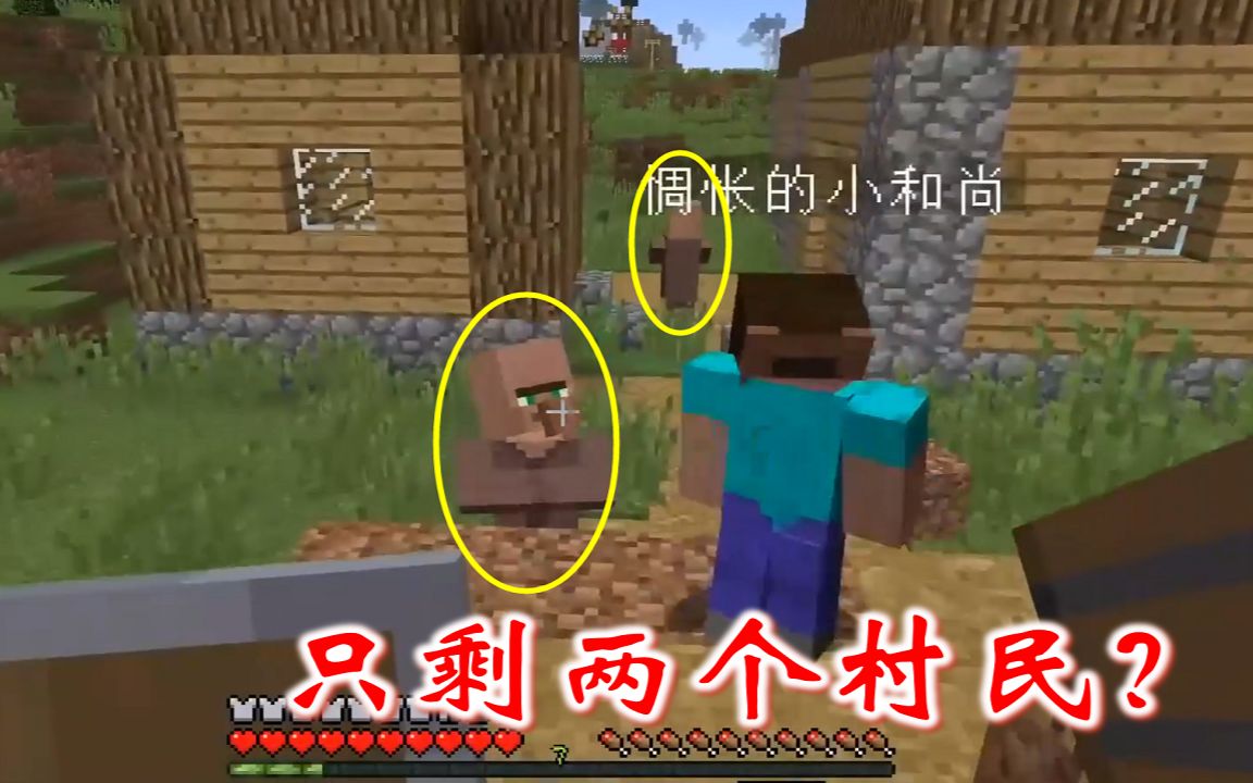 我的世界联机17：一个村子里只剩2个村民，其他的人都去哪儿了？