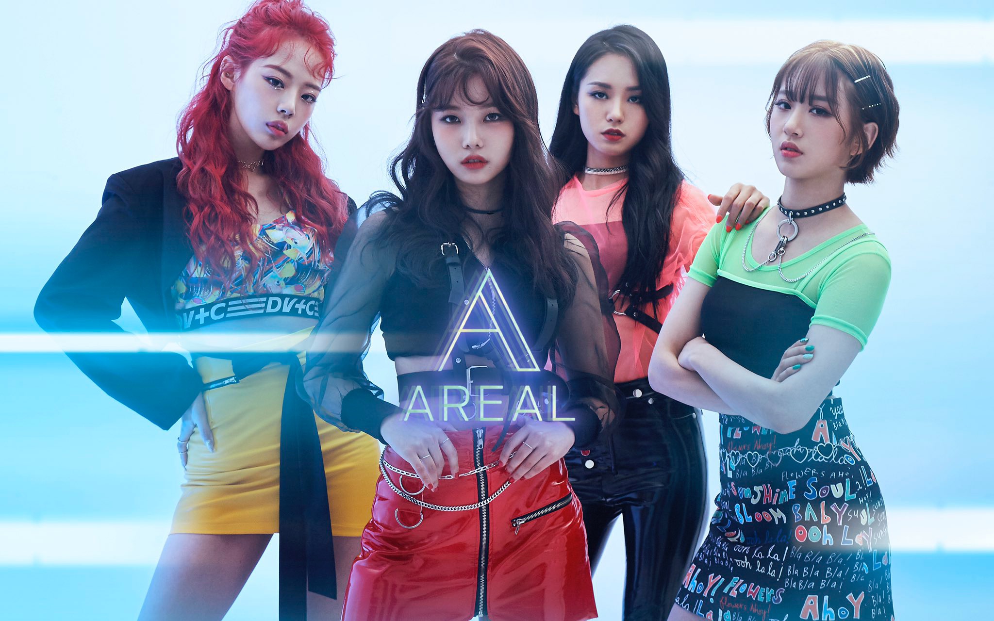 kpop糊了一次还想糊新人女团areal出道wakemeupmv打歌舞台合集